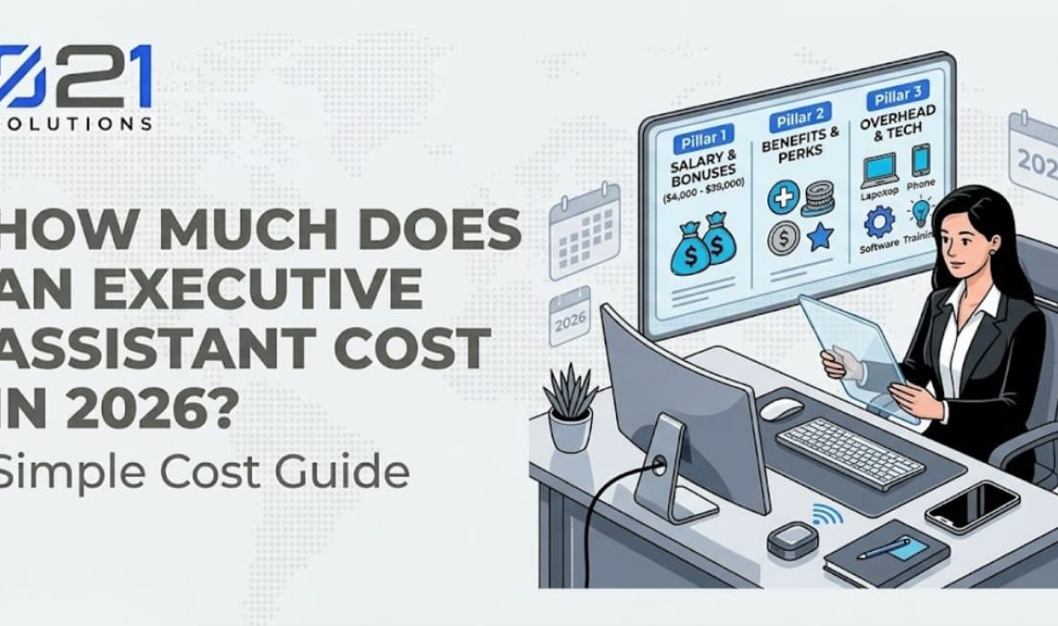 Executive assistant cost breakdown 2026 showing salary ranges and pricing trends